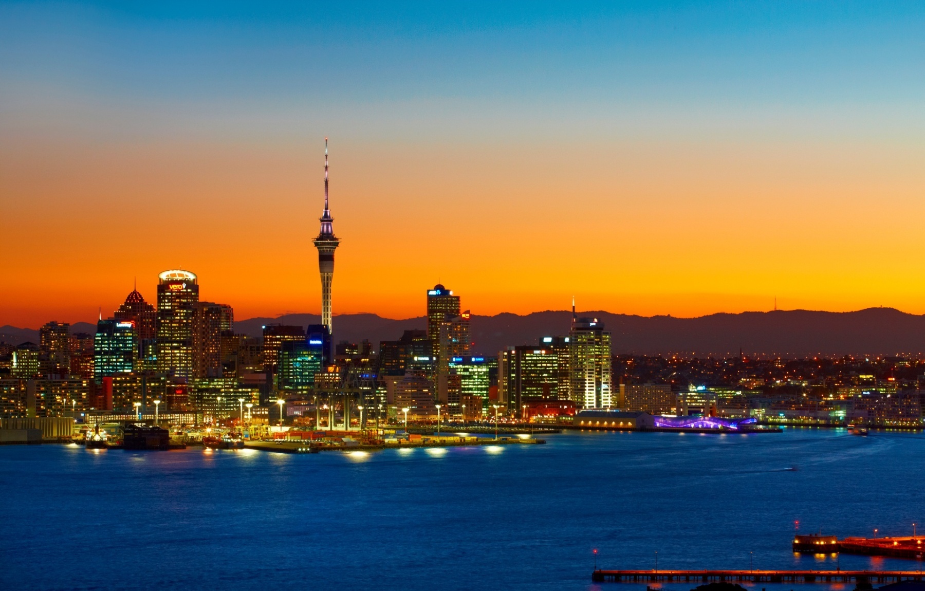 North Island bucket list Auckland skyline at sunset 
