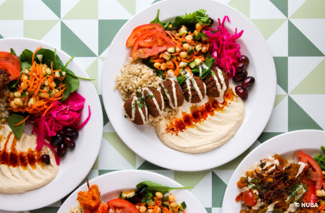 Lebanese plates at Nuba