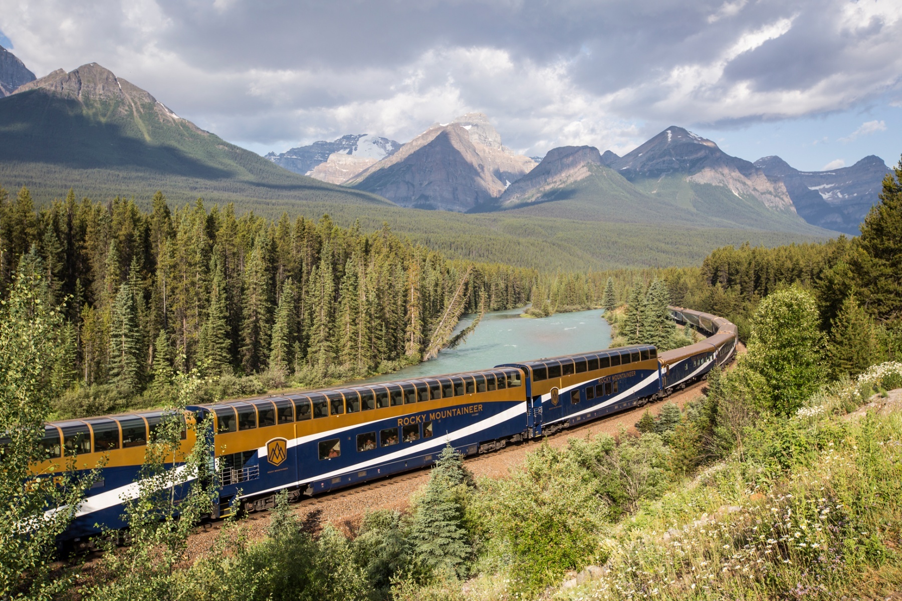 Banff National Park aboard the Rocky Mountaineer