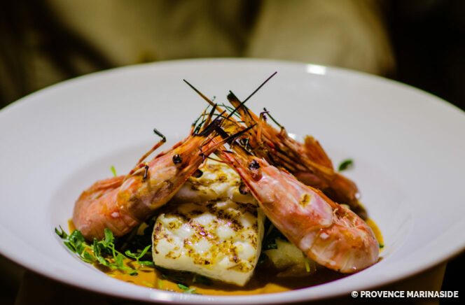 Spot prawns at Provence Marinaside