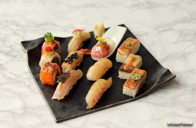 Chef’s select sushi at Miku